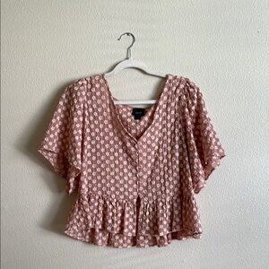 Floral Pink Blouse
